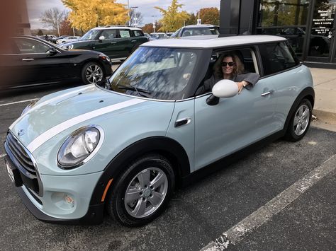 Ice Blue Mini Cooper, Small Cute Cars For Women, Light Blue Mini Cooper, Blue Mini Cooper Aesthetic, Mini Cooper Colors, Cute Mini Cooper, Mini Cooper Aesthetic, Blue Mini Cooper, Affordable Luxury Cars