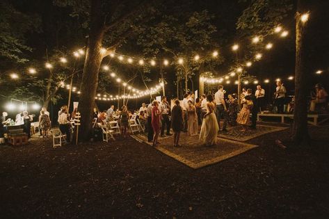 Rug Dance Floor, Diy Wedding Dance Floor, Backyard Wedding Reception, Diy Backyard Wedding, Wedding Backyard Reception, Diy Wedding Reception, Backyard Reception, Dance Floor Wedding, Cabin Wedding