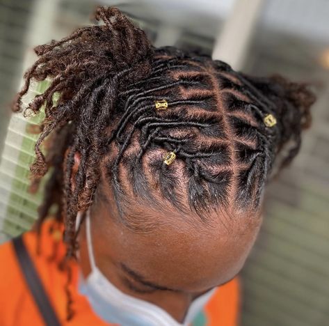 Starter locs retwist. Starter locs styles. #combcoils #starterlocs #womenwithlocs #starterlocsstyle Starter Loc Coil Styles, Two Braid Loc Styles, Short Locs Hairstyles Half Up Half Down, Styles On Starter Locs, Loc Styles Starter Locs, Barrel Twist On Short Locs, Coil Starter Locs Styles, First Retwist Starter Locs Style, Hairstyles For Short Dreadlocks