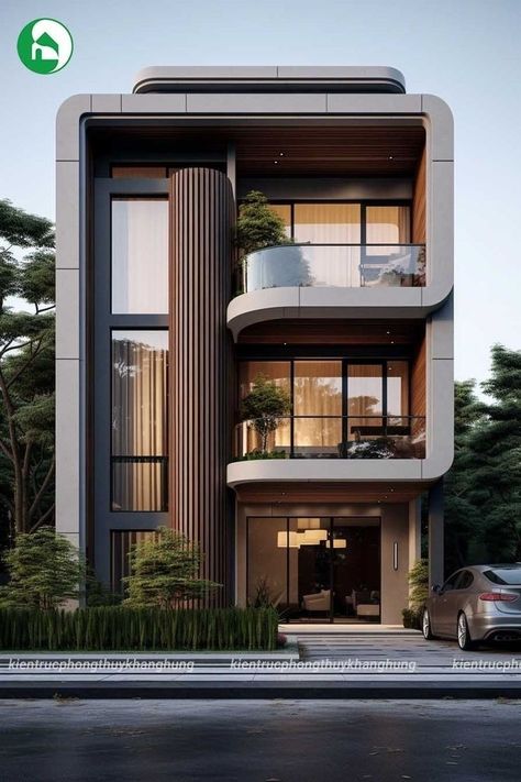 Town House Design Interior, Elevation Designs For House, Flat House Design, House Structure Design, Modern Facade, Modern Elevation, Town House Architecture, Home Designs Exterior, Commercial Design Exterior