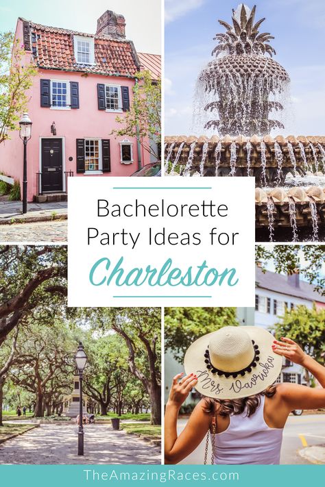 If you're planning a bachelorette party in Charleston, South Carolina, check out these Charleston recommendations. Save this pin to your board for later! #bachelorette #bacheloretteparty #charleston #charlestonbachelorette Charleston Theme Party, Charleston South Carolina Bachelorette Party, Carolina Bachelorette Party, Southern Charm Bachelorette Theme, Southern Bachelorette Theme, Charlotte Bachelorette Party, North Carolina Bachelorette Party, Charleston Bachelorette Outfits, South Carolina Bachelorette Party