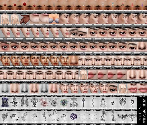 Sims 4 Tattoos, Sims 4 Cc Eyes, Sims 4 Cas Mods, The Sims 4 Skin, Sims Packs, The Sims 4 Pc, Pelo Sims, Free Sims 4, Skin Details