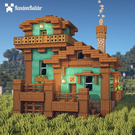 Minecraft House Ideas Cottage, Minecraft House Ideas, Minecraft Lego, Minecraft Structures, Bangunan Minecraft, Minecraft Farm, Minecraft Cottage, Minecraft House Tutorials, Easy Minecraft Houses