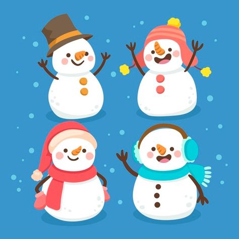 Cartoon Winter, Snowman Cartoon, How To Draw Santa, Merry Christmas Background, Christmas Alphabet, Snowman Faces, Bare Bears, Christmas Characters, Christmas Tree With Gifts