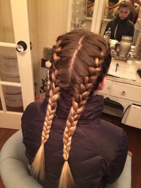 French Braiding Hairstyles, Twin French Braids, 2 French Plaits, French Braided Hair, 2 French Braids, French Plaits, Double French Braid, Head References, Bday Hair