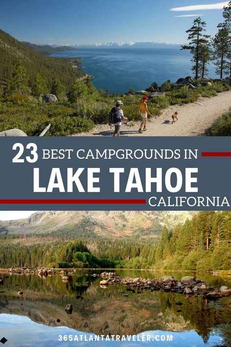 Discover some of the best Lake Tahoe camping destinations near the north and south shores! Pack your tent, grab your hiking shoes, and get ready for s’mores, here are some of the best campgrounds in Lake Tahoe. Lake Tahoe Camping, Tahoe Camping, Top Family Vacations, California Vacation Ideas, Truckee River, West Coast Travel, North Lake Tahoe, Tahoe City, Best Campgrounds