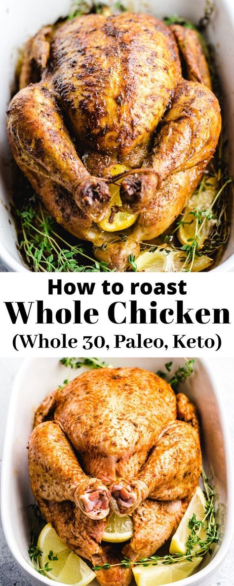 Healthy Whole Chicken Recipes Ovens, Whole 30 Whole Chicken Recipes, Healthy Roast Chicken Recipes, Whole Chicken Meal Prep, Paleo Whole Chicken Recipes, Whole Stuffed Chicken Recipes, Best Oven Baked Whole Chicken, Keto Roasted Chicken Recipes, Easy Baked Whole Chicken Recipes