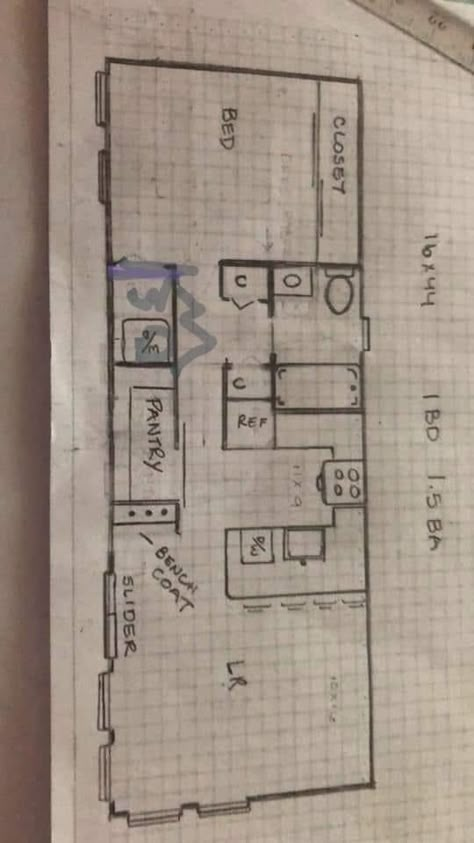 Tiny House Floor Plans 16x40, Tiny Shed House Ideas Floor Plans, Narrow Tiny House Plans, 16x44 Shed House Plans, 16 X 30 House Plans, 16 X 44 House Plans, 16 X 36 Floor Plans Tiny House, Tiny House Blueprints Floor Plans, Shed Home Plans Layout