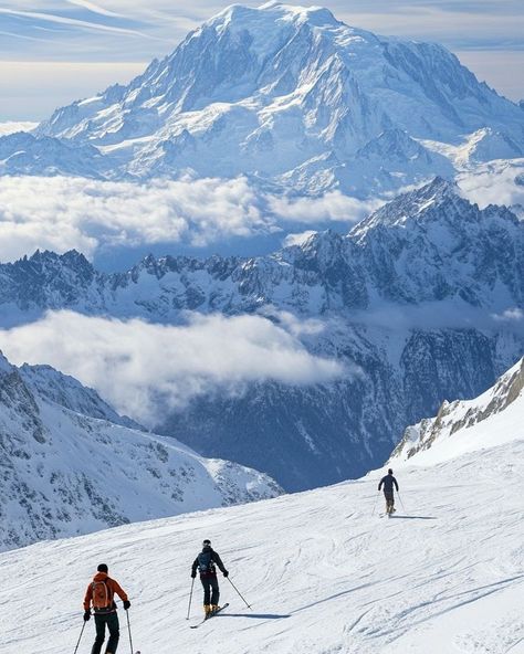 credit: @wander_scapes #loveskiing #powderday #powderskiing #ski #skier #skiing #skiing⛷ #skiing🎿 #skiingday #skiingfun France Skiing Aesthetic, The Alps Aesthetic, Swiss Skiing, Skiing Vacations, French Alps Skiing, Skiing France, Graduation Vibes, Skiing In Colorado, Aspen Skiing