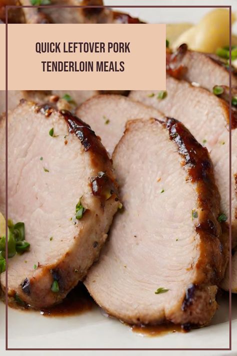 Creative recipes using leftover pork tenderloin, showcasing easy meal ideas that family will enjoy. Perfect inspiration for quick weekday dinners. Uses For Leftover Pork Loin, Recipe For Leftover Pork Tenderloin, Ways To Use Pork Tenderloin, Pork Tenderloin Leftovers Recipes, Cooked Pork Tenderloin Recipes Leftover, What To Do With Leftover Pork Loin Roast, Cooked Pork Roast Leftover Recipes, What To Make With Leftover Pork Loin, Recipes With Leftover Pork Tenderloin