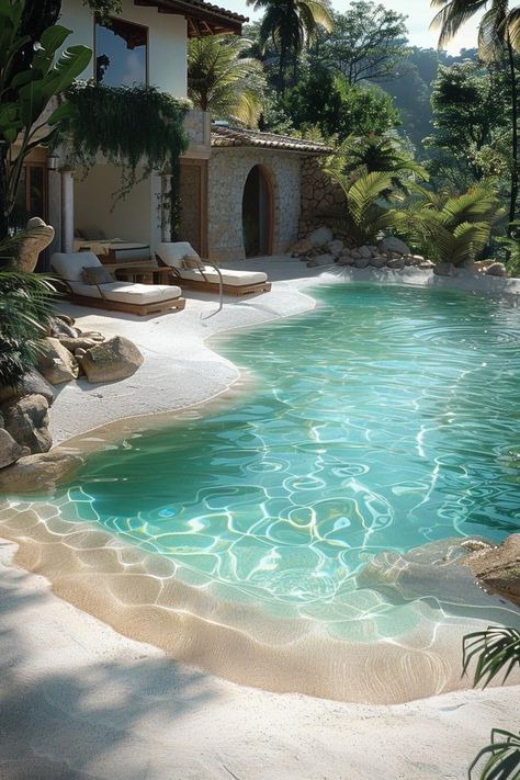 21 Stunning Small Pool Design Ideas for Tiny backyards 32 Pool In The Garden, Outdoor Swimming Pool Designs, Backyard Pool Cabana, Small Pool Design Ideas, Arab Luxury, Small Pool Ideas, Backyard Pool Design, Pool Design Ideas, Oasis Pool