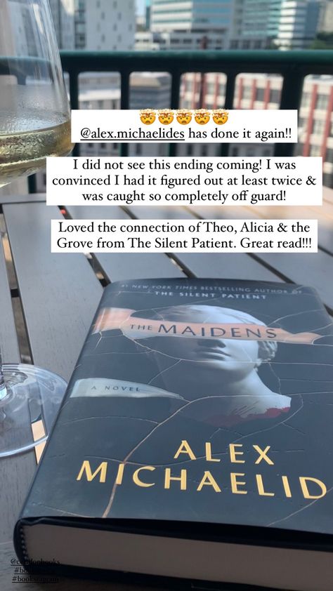 Books Similar To The Silent Patient, The Silent Patient Review, The Silent Patient Aesthetic, Page Turner Books, Reading Prompts, Alex Michaelides, The Silent Patient, The Maidens, Book Reading Journal