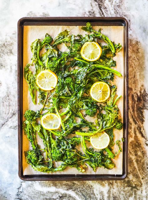 Brocoli Rabe Recipes, Rapini Recipes, Broccoli Rabe Recipe, Side Dishes For Salmon, Roasted Vegetable Recipes, Broccoli Rabe, Roasted Broccoli, Veggie Side Dishes, Vegetable Sides