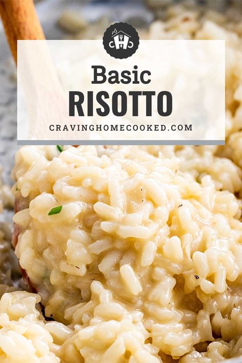 White Rice Risotto, 350f To Celcius, Jasmine Rice Risotto, Plain Risotto Recipes, Classic Risotto Recipes, Pork Risotto Recipes, Rice Cooker Risotto Recipes, How To Cook Risotto, Basic Risotto Recipes