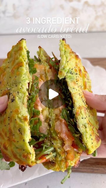 Avocado Flat Bread Recipe, Avocado Recipes Videos, Avocado And Egg Recipes, Avocado Bread Recipe, Avocado Bread 3 Ingredients, Bread And Egg Recipes, Avocado Bread Recipes, Breakfast With Avocado, Egg And Avocado Breakfast