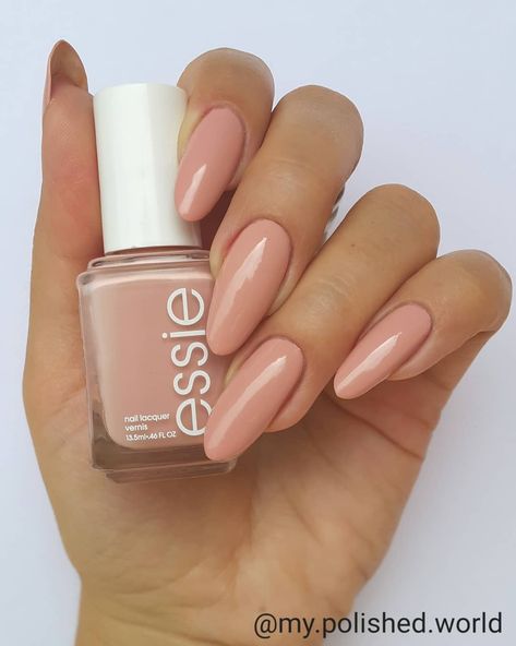 This is the first swatch from @essie the Rocky Rose collection. It's 'Come out to clay', a beautiul peachy nude that covers in only two… Pale Hands Nail Color, Peachy Nude Nails, Nude Nail, Essie Nail Polish, Nail Inspiration, Nude Nails, Essie, Nails Inspiration, Nail Colors