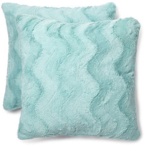 Living Colors Aqua Savannah Faux Fur Throw Pillow 2-Pack, (20 ❤ liked on Polyvore featuring home, home decor, throw pillows, aqua accent pillows, colored throw pillows, aqua blue throw pillows, aqua home accessories and faux fur throw pillow Teal Pillows Bedroom, Beach Theme Bedding, Teal Room Decor, How To Wash Throw Pillows, Beach Dorm, Aesthetic Pillows, Aqua Bedrooms, Aqua Throw Pillows, Beachy Pillows