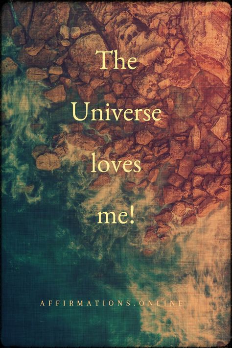 Cosmic Love Affirmation: The Universe loves me! #affirmations#affirmation#cosmiclove#cosmos#universe Dear Universe Feel Free To Amaze Me, I Love The Universe, Universe Loves Me, Universe Message, Me Affirmations, Positive Daily Quotes, Low Of Attraction, Love Affirmation, Universe Love