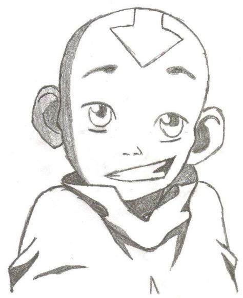 Avatar Ang, Thanks Everyone, Avatar The Last Airbender Art, Dark Art Drawings, Avatar Aang, Art Drawings Sketches Creative, Anime Drawings Tutorials, Book Art Drawings, Aang