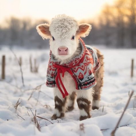 Mini Cows, Baby Farm Animals, Fluffy Cows, Cow Pictures, Baby Cow, Winter Animals, Baby Cows, Animal Photos