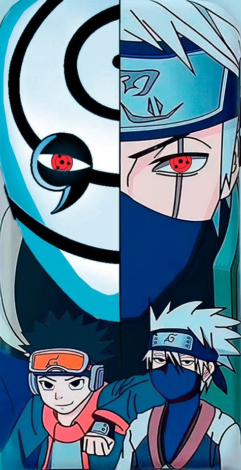 Kakashi And Obito Sharingan, Obito Vs Kakashi Manga, Obito Uchiha Kakashi, Kakashi Vs Obito, Obito And Kakashi, Kakashi Tattoo, Obito Kakashi, Kakashi Drawing, Chinese Letters