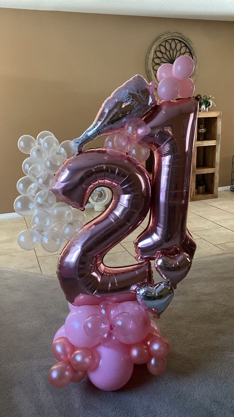 21st Bday Balloon Ideas, 21st Balloon Bouquet, 21 Birthday Balloons Decoration, 21 Balloon Bouquet, 21st Birthday Balloon Ideas, 21 Birthday Balloons, Pink Balloon Bouquet, 21st Birthday Balloons, 21 Balloons