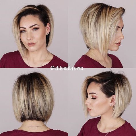 Blonde Hairstyle Ideas, Brown Short Hair, Cute Bob Haircuts, Blonde Lowlights, Cute Bob Hairstyles, Blonde Hairstyle, Chloe Brown, Wavy Bob Hairstyles, Layered Bob Hairstyles