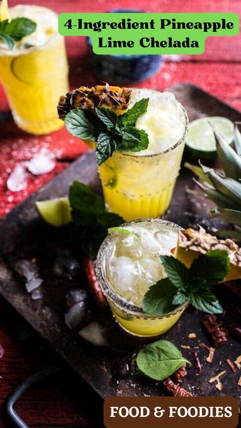 4-Ingredient Pineapple Lime Chelada Drink
#gindrinks #imbibe #drinksofinstagram #bartenderlife #mixologists #drinkup #drinkspecial #instacocktails #drinkoftheday #drink #drinks #cocktails🍹 #cocktailtime🍹 #coquetel #coktails #drinkstagram #beeafeater #bonsdrinksdois #bartender #borabeber #food&foodies #foodtofoodies Chelada Recipe, Best Mojito Recipe, Cold Brew Iced Coffee, Rosemary Simple Syrup, Pumpkin Ale, Cooking With Beer, Mojito Recipe, Drinks Cocktails, Beer Cocktails