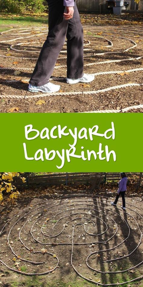 The special process of walking a labyrinth is a magical thing to have in your own backyard. This one is made out of rope and steel stakes. Relatively low cost, easy to install, and semi-permanent. Walking Meditation Garden, Garden Witchcraft, Backyard Labyrinth, Celtic Labyrinth, Labyrinth Ideas, Labyrinth Designs, Garden Labyrinth, Yard Garden Ideas, Prayer Walk