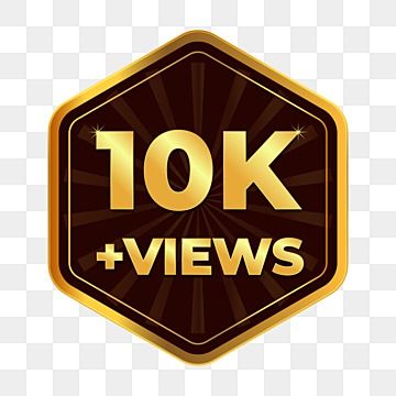 10k Views Logo Png, 10k Views Logo, 100k Png, 10k Logo, 10k Followers Instagram, Celebration Background Design, Subscribe Png, Png Youtube, 100k Views