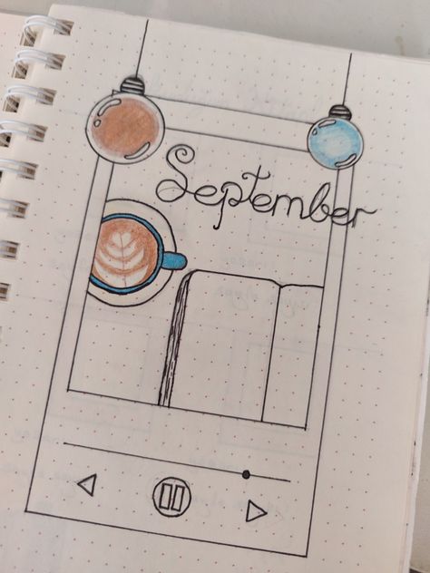 September - Bullet Journal (2022) September Bullet Journal Cover Easy, September Journal Ideas, September Bullet Journal Theme, September Bullet Journal Ideas, September Bullet Journal Cover, Bullet Journal 2022, Bullet Journal Easy, September Journal, September Bullet Journal