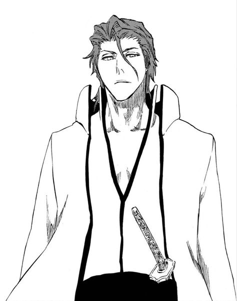 Manga Bleach Pfp, Aizen Sosuke Black And White, Aizen Sosuke Manga Panel, Aizen Sosuke Drawing, Aizen Pfp Manga, Bleach Manga Aizen, Sosuke Aizen Manga, Aizen Manga Pfp, Aizen Manga Icon