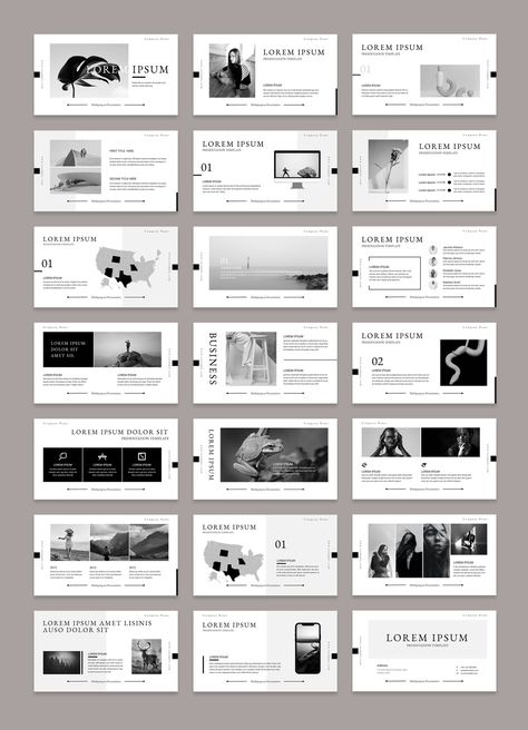 Sleek, stylish, and minimal, this presentation design is perfect for any business or professional looking to make a great impression. With its clean lines and simple colors, this design will help you stand out from the crowd and get your message across in a clear and concise Powerpoint Design Simple, Sleek Presentation Design, Minimal Powerpoint Design, Minimal Presentation Design, Modern Presentation Design, Documentation Design, Publication Inspiration, Proposal Layout, Presentation Layouts