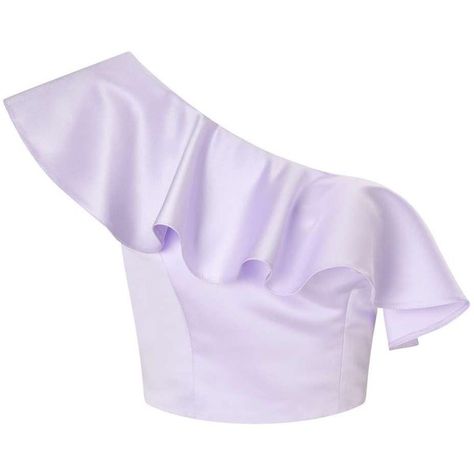 Miss Selfridge Lilac One Shoulder Ruffle Top ($68) ❤ liked on Polyvore featuring tops, sweaters, miss selfridge, lilac, purple top, one sleeve sweater, frilly tops, flounce tops and one sleeve top Frilly Tops, Purple Ruffle Top, Lilac Crop Top, One Shoulder Sweater, Lilac Sweater, One Sleeve Top, One Shoulder Shirt, One Shoulder Ruffle Top, Lilac Top