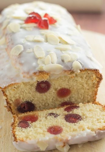 Cherry bakewell loaf cake is an easy and delicious budget cake with all the flavours of a bakewell tart. Topped with a layer of icing sugar it's perfect for sharing with friends. Cherry Bakewell Cake, Cake Loaves, Bakewell Cake, Sharing With Friends, Cherry Bakewell, Cakes To Make, Loaf Cake Recipes, Loaf Cakes, Bakewell Tart