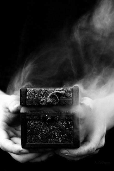 Open Pandora's Box for Me by Mandi7MM Night Circus, By Any Means Necessary, Crystal Box, Fantasy Photography, Tumbled Stones, Greek Mythology, Writing Inspiration, The Words, Black And White Photography