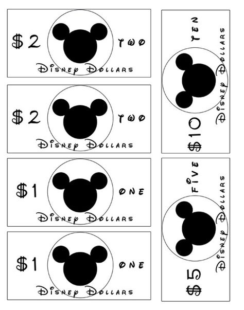 Disney Dollars Printable Disney Dollars, Kids Earning Money, Disney Lessons, Disney Themed Classroom, Disney Money, Disney Activities, Disney Camping, Disney Classroom, Disney Printables