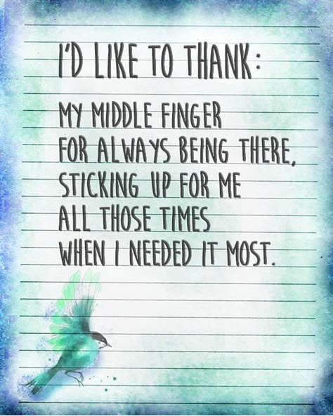 Funny Quotes ~ I'd like to thank my middle finger Cottage Bedrooms, Backsplash White, Ikea 2015, Quotes Distance, Horror Tattoos, Tiny Kitchens, Italian Cookie, Kittens Vintage, Dot Nails