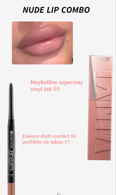 𝓕𝓸𝓵𝓵𝓸𝔀 𝓯𝓸𝓻 𝓶𝓸𝓻𝓮 𝓪𝓮𝓼𝓽𝓱𝓮𝓽𝓲𝓬 𝓹𝓸𝓼𝓽𝓼🌷 lipcombo.lipstick.makeup.maybelline.lipliner.lip gloss. Pink. #makeup #lips #fashion #pink #aesthetic #explore Pink Lip Gloss Combo, Pink Lip Liner And Gloss Combo, Maybelline Lip Combo, Pink Lip Combos For Light Skin, Lip Combos Pink, Lip Combo Aesthetic, Pink Nude Lip Combo, Nude Pink Lip Combo, Lip Combo Pink