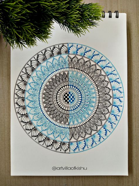 Color Pen Mandala Art, Colour Ful Mandala Art Easy, Colour Pen Mandala Art, Mandala Art With Colour Pens, Mandala Art Design Colour, Pen Mandala, Bengali Calligraphy, Coloured Mandala, Wheel Crafts