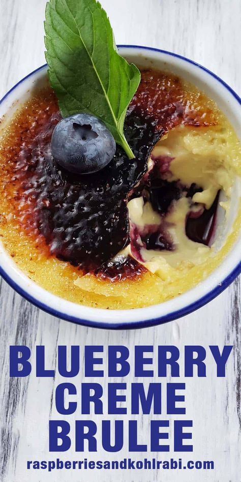 Easy Homemade Recipes with Simple Ingredients - Raspberries and Kohlrabi Raspberry Creme Brulee, Pudding Recipes Homemade, Unusual Dessert, Creme Brulee Desserts, Cream Brulee, Creme Brulee Recipe, Brulee Recipe, Blueberry Jam, Easy Homemade Recipes