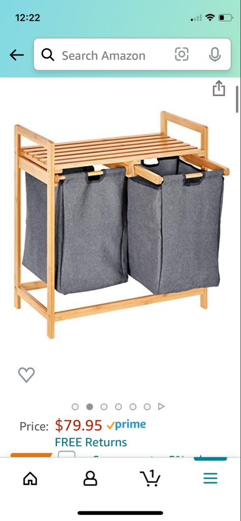 ToiletTree Products Bamboo Laundry Hamper with Dual Compartments – Two-Section Laundry Basket with Removable Sliding Bags & Shelf – Wooden Bamboo Laundry Organizer Cabinet for Bathroom Cabinet For Bathroom, Laundry Organizer, Organizer Cabinet, Cabinets Organization, Laundry Hamper, Laundry Basket, Magazine Rack, Laundry Organization, Shelves