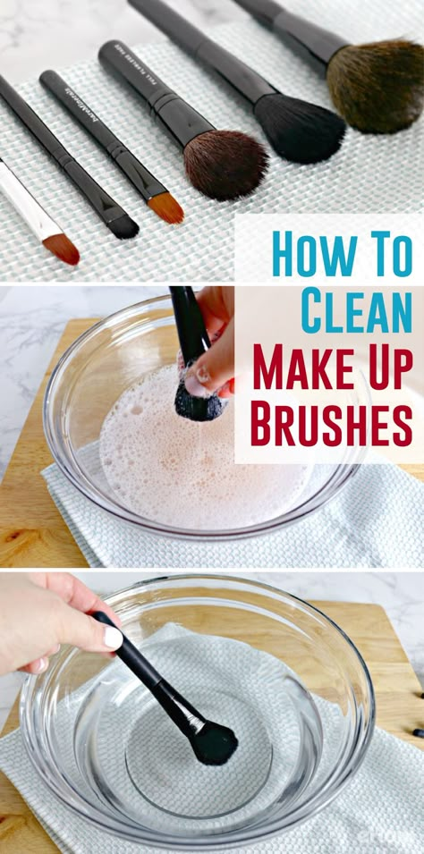 Cleaning Makeup Brushes, Diy Makeup Brush Cleaner, Diy Makeup Brush Holder, Eye Makeup Glitter, Clean Makeup Brushes, How To Wash Makeup Brushes, Diy Makeup Brush, Makeup Brushes Guide, Makeup Tip