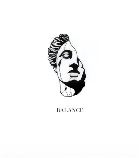 Flash Tattoo Men, Stoic Tattoo, Greek Statue Tattoo, Tattoo Main, Balance Tattoo, David Tattoo, Roman Tattoo, Greek God Tattoo, Minimal Tattoo Design