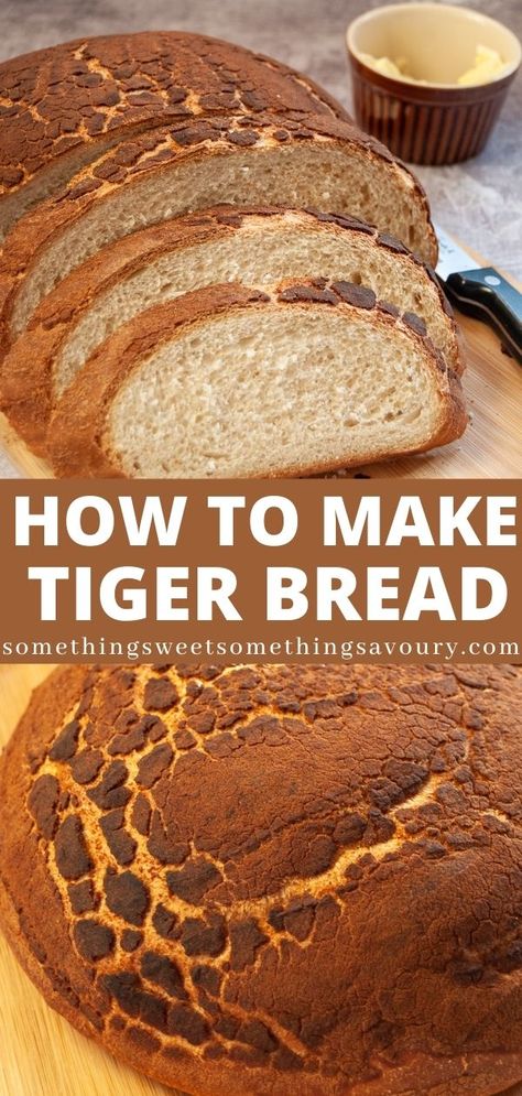 Tiger Bread, White Sandwich Bread, Best Bread Recipes, Knead Bread Recipe, Bread And Pastry, Bread At Home, Bread Bakery, Autumn Food, Yeast Bread Recipes