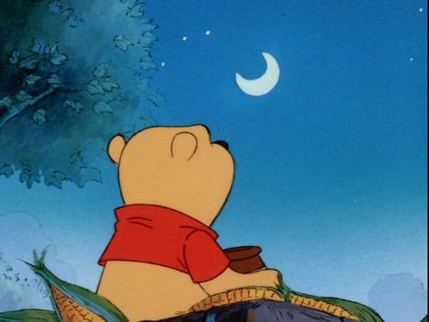 Pooh on Instagram: "Pooh couldn't sleep, so he got up and looked at the moon🌙. #winniethepooh #pooh #poohbear #winniethepoohmemes#sillyoldbear #bear #winnie #tigger #Piglet #rabbit #eeyore #owl #gopher #kanga #roo #robin #honey" Winnie The Pooh Memes, Pooh Cartoon, Pooh Corner, Winnie The Pooh Cartoon, Winnie The Pooh Pictures, Cute Winnie The Pooh, Disney Icons, Winnie The Pooh Friends, Pooh Quotes