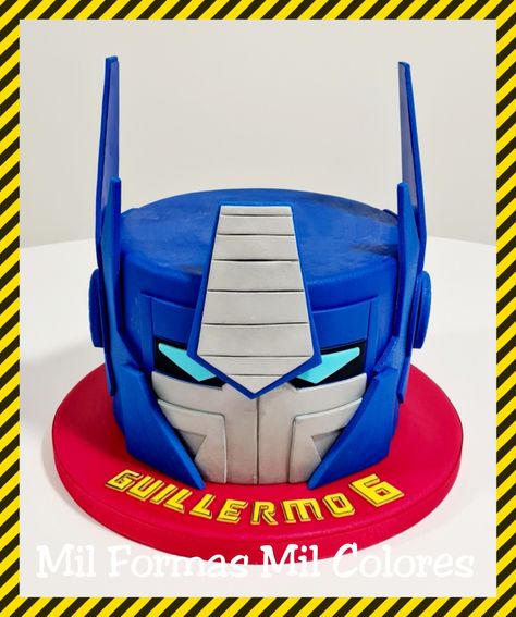 Transformer Cakes For Boys, Optimus Prime Birthday Party, Prime Cake, Optimus Prime Cake, Transformers Cake, Transformer Birthday, Bday Cake, Cakes For Boys, Optimus Prime