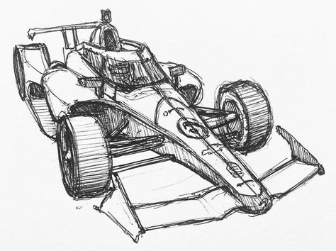 Stapling Drawing Art, Car Drawing Sketches Step By Step, Racing Car Sketch, Formula 1 Sketch Drawing, F1 Race Car Drawing, Formula One Sketch, Race Cars Drawing, F1 Sketch Formula 1, How To Draw F1 Cars