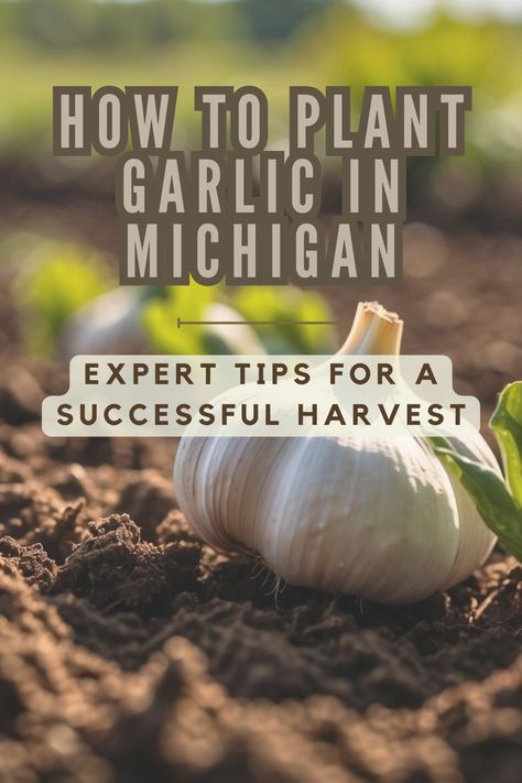 Learn how to plant garlic in Michigan with confidence using our expert tips! From choosing the right cloves to harvesting plump bulbs, our guide covers every step for a successful garden-to-table experience. Perfect for Michigan gardeners eager to cultivate flavorful garlic at home. Embrace the joy of gardening with our comprehensive advice! #MichiganGardening #GarlicPlanting #ExpertTips #GardenHarvest #HomeGarden #VegetableGardening #GreenThumb #GardenersWorld Gardening In Michigan, Planting Garlic In Spring, When To Plant Garlic, How To Plant Garlic, Plant Garlic, Michigan Gardening, Hardneck Garlic, Planting Garlic, Homesteading Diy