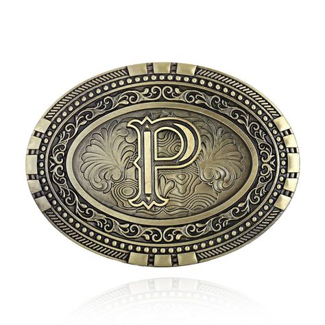 PRICES MAY VARY. Fitted size: This vintage alphabet western cowboy belt buckle measures approximately 2.95 " by 3.82" which can fit standard 1.5" belts and weight about 80g. Material: Made of high quality alloy. This perfect well polished cowboy belt buckle is strong and sturdy, ain't easy to break and will never faded easily. Vintage design: Our upgrade retro belt buckle tells you what is special. The salient rodeo alphabets and exquisite carving edges are combining with flat but also carved dark silver background metal. The vision and feeling should add points to your outfit when you are wearing it. Multiple functions: You can match this handmade fashion belt buckle with different outfits while in different occasions. Such as custom party, birthday party, office, ceremony, dates, summer Western Belt Buckles, Branded Belts, Cowboy Style, Western Belts, Letter Patterns, Western Cowboy, Beading Patterns, Round Beads, Belt Buckles